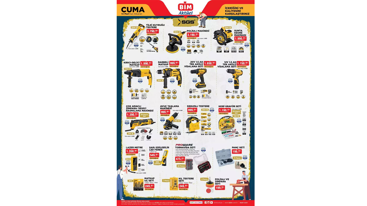Foto - Bu hafta indirime doyuracak! BİM 14 Mart Cuma kataloğu bomba gibi geldi