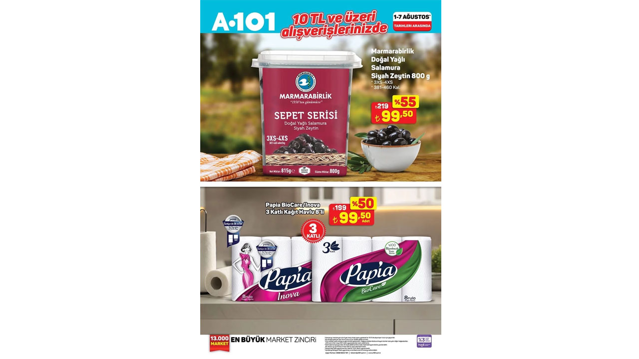 Foto - Bu hafta neler var neler! A101’de 01-07 Ağustos 2025 indirimleri açıklandı