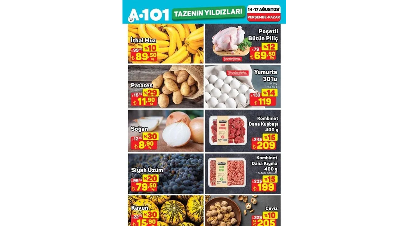 Foto - Bu hafta neler var neler! A101’de 15-21 Ağustos indirimleri başladı