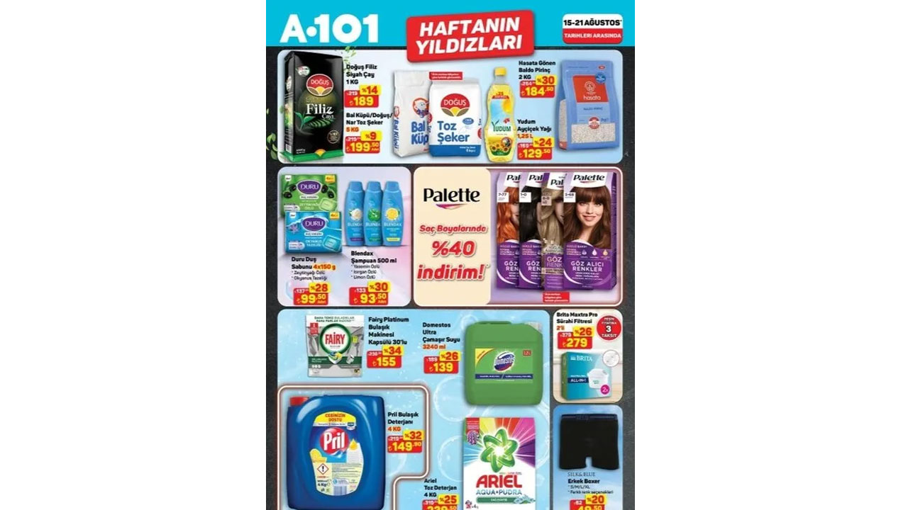 Foto - Bu hafta neler var neler! A101’de 15-21 Ağustos indirimleri başladı