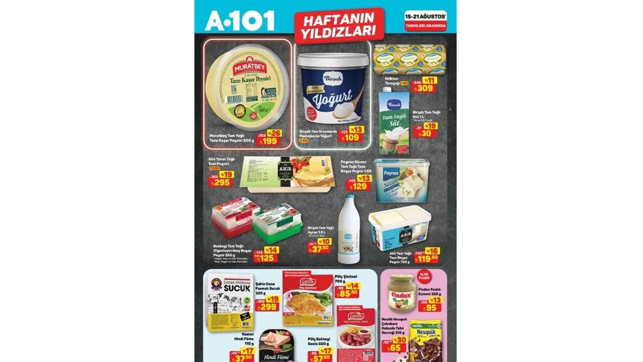 Foto - Bu hafta neler var neler! A101’de 15-21 Ağustos indirimleri başladı