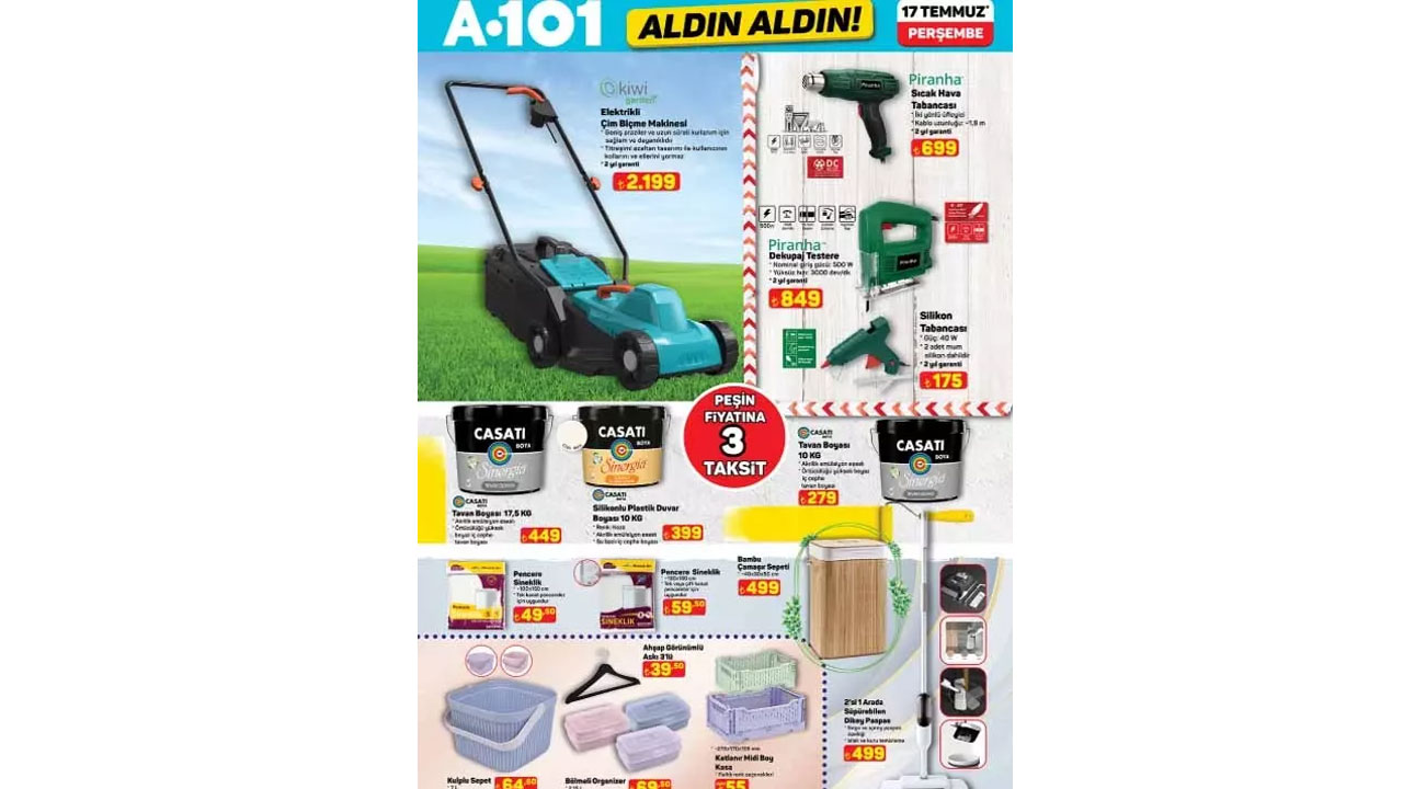 Foto - Bu hafta neler var neler! A101'de 17 Temmuz 2025 indirimli ürünler listesi belli oldu