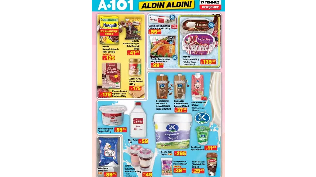 Foto - Bu hafta neler var neler! A101'de 17 Temmuz 2025 indirimli ürünler listesi belli oldu