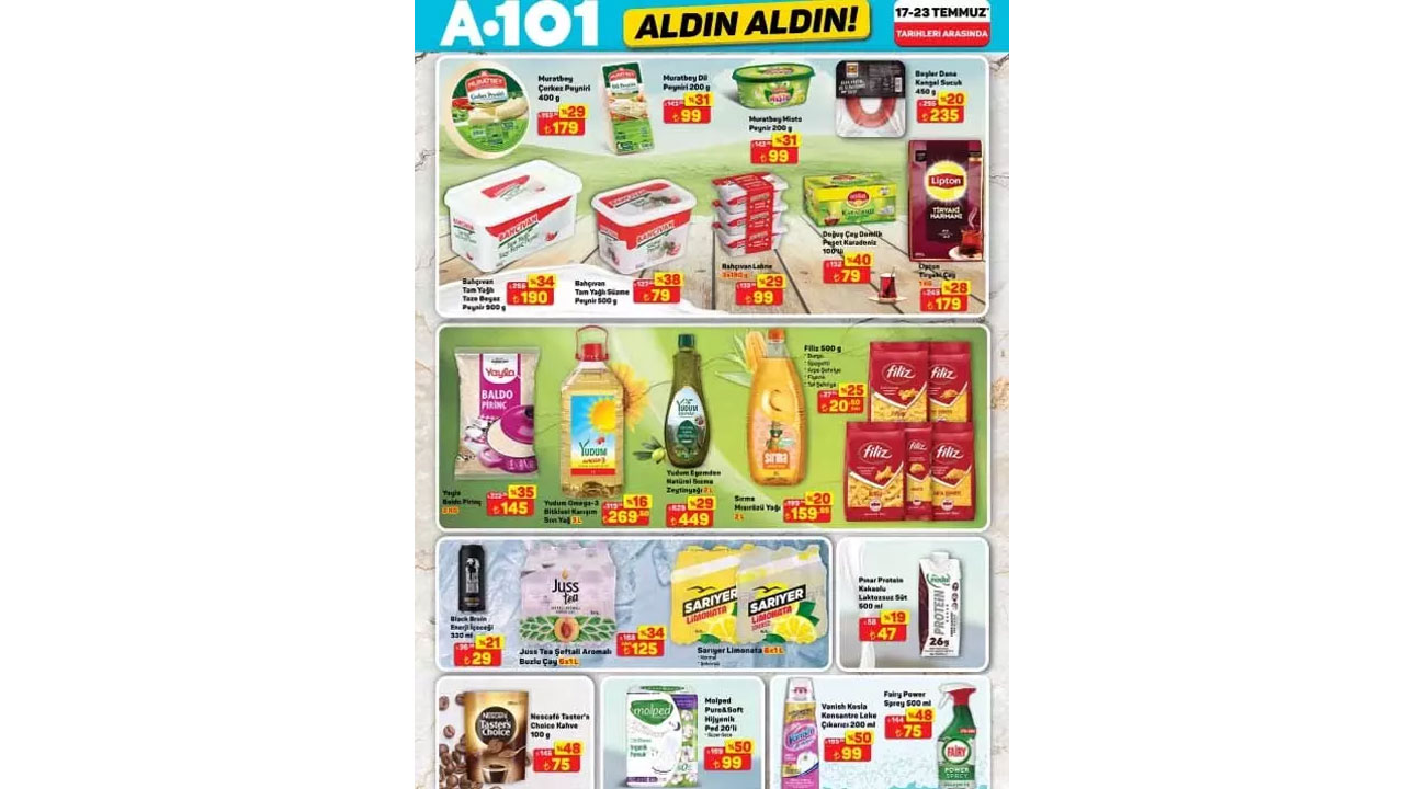 Foto - Bu hafta neler var neler! A101'de 17 Temmuz 2025 indirimli ürünler listesi belli oldu