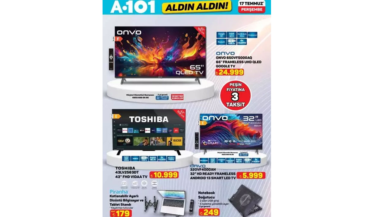 Foto - Bu hafta neler var neler! A101'de 17 Temmuz 2025 indirimli ürünler listesi belli oldu