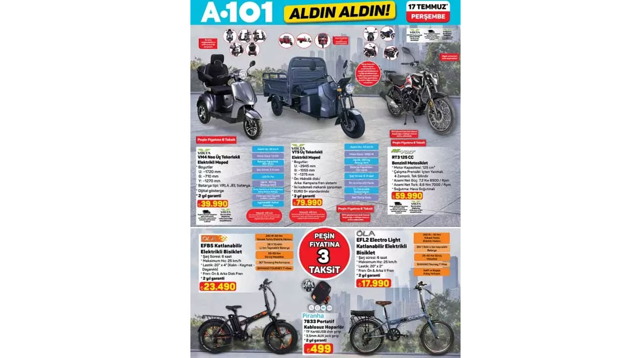 Foto - Bu hafta neler var neler! A101'de 17 Temmuz 2025 indirimli ürünler listesi belli oldu