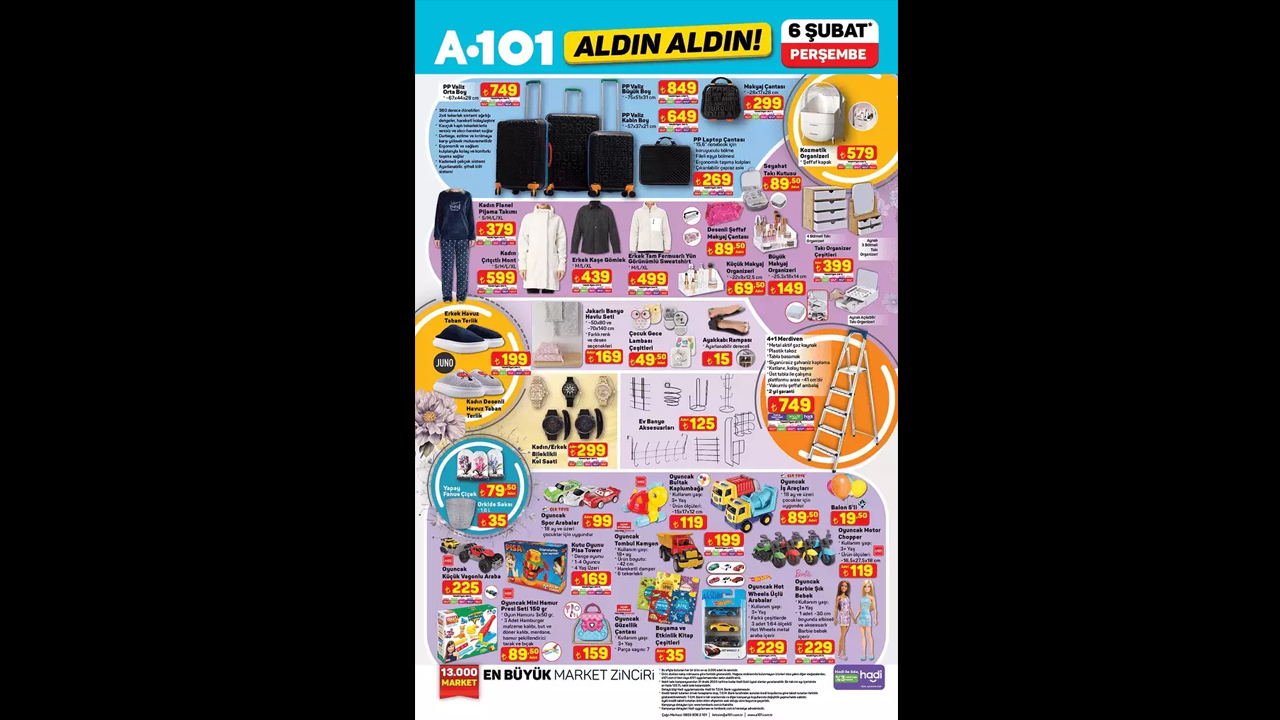 Foto - Bu hafta neler var neler! A101’de 6 Şubat indirim kataloğu açıklandı