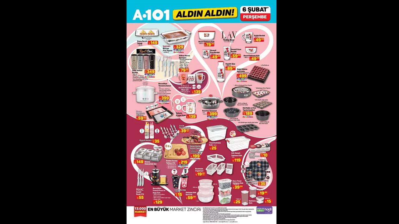 Foto - Bu hafta neler var neler! A101’de 6 Şubat indirim kataloğu açıklandı