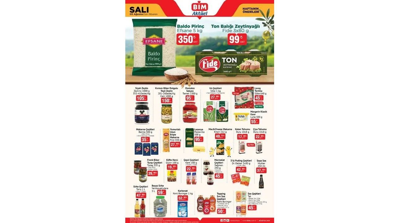 Foto - Bu hafta neler var neler! BİM'de 05-08 Ağustos 2025 fırsatları dolu dolu geldi