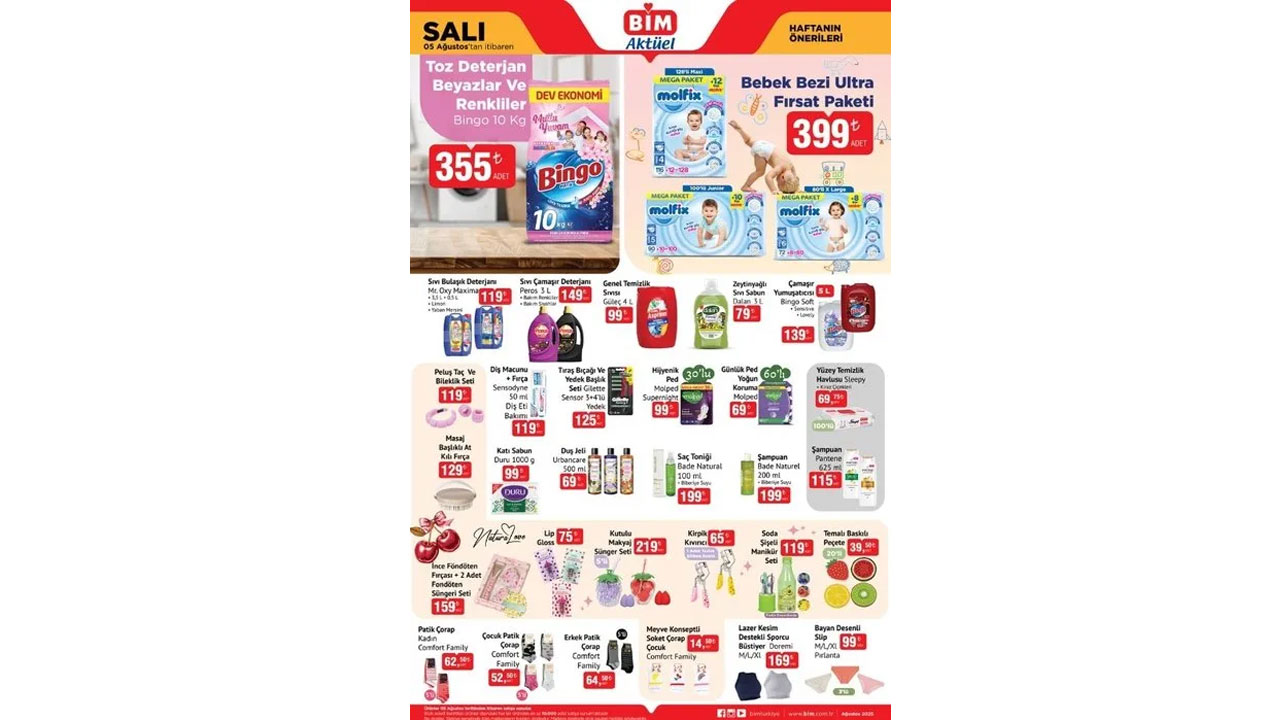 Foto - Bu hafta neler var neler! BİM'de 05-08 Ağustos 2025 fırsatları dolu dolu geldi