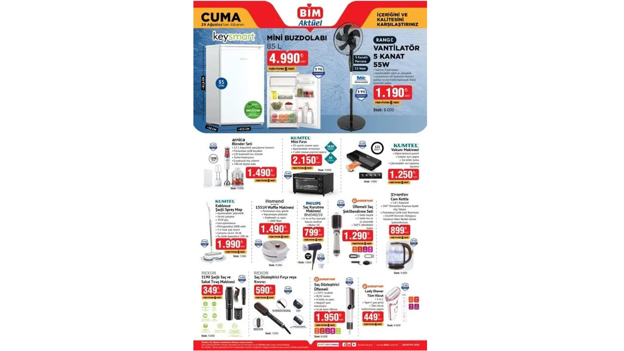 Foto - Bu hafta neler var neler! BİM’DE 29 Ağustos-2 Eylül 2025 indirimleri açıklandı