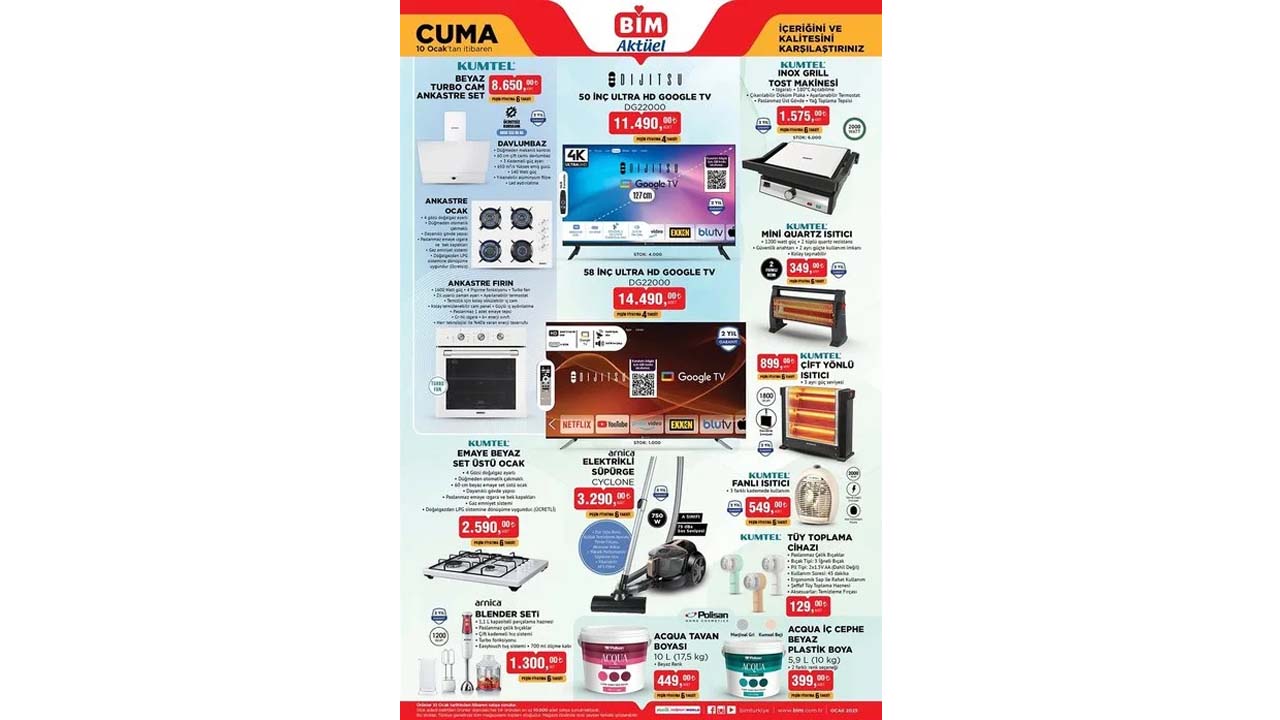 Foto - Bu hafta neler var neler! BİM’de 7-10 Ocak indirim kataloğu açıklandı