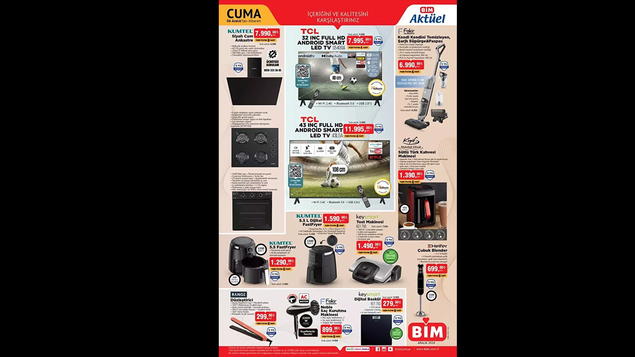 Foto - Bu hafta neler var neler! BİM’in 3-6 Aralık kataloğu indirime doyuracak