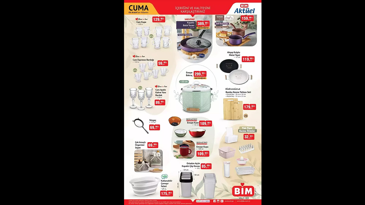 Foto - Bu hafta neler var neler! BİM’in 3-6 Aralık kataloğu indirime doyuracak