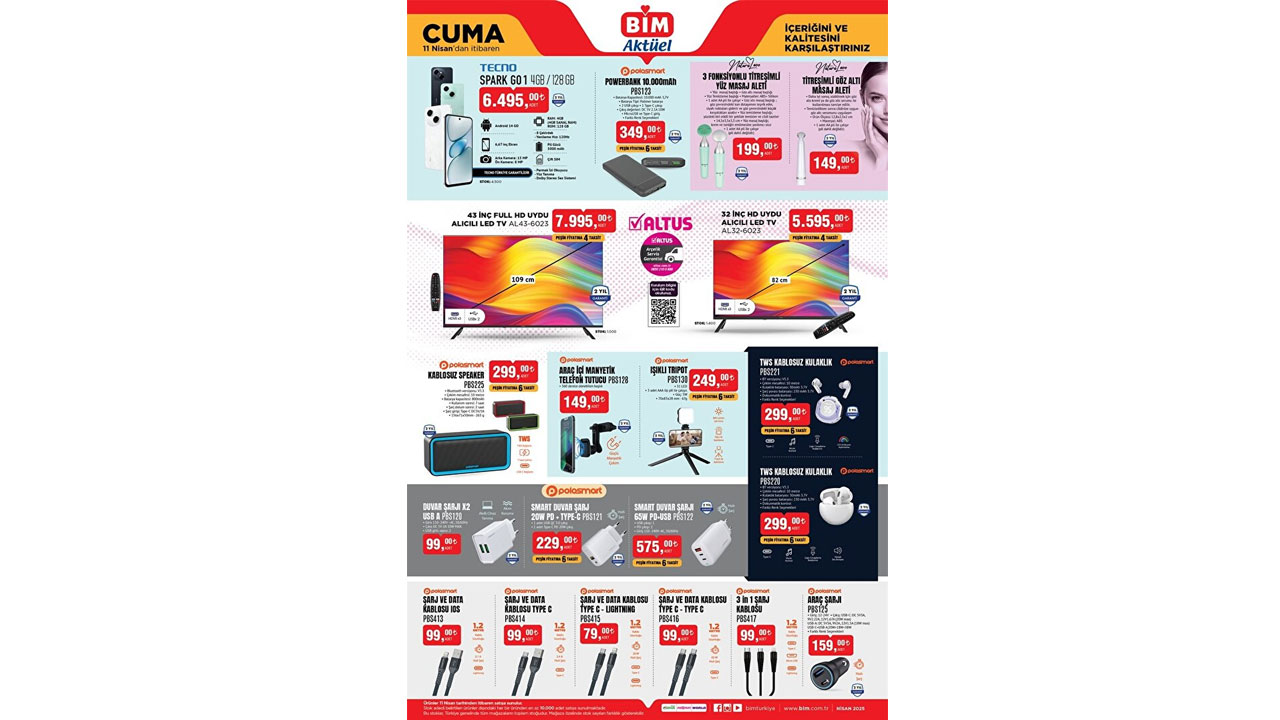 Foto - Bu hafta teknolojiye doyuracak! BİM 11 Nisan 2025 indirimli ürünler kataloğu
