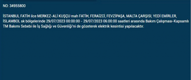 Foto - Bu ilçelerde kesilecek! İstanbul’da elektrik alarmı