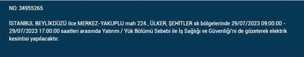 Foto - Bu ilçelerde kesilecek! İstanbul’da elektrik alarmı