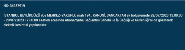 Foto - Bu ilçelerde kesilecek! İstanbul’da elektrik alarmı