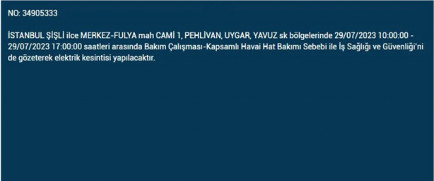 Foto - Bu ilçelerde kesilecek! İstanbul’da elektrik alarmı