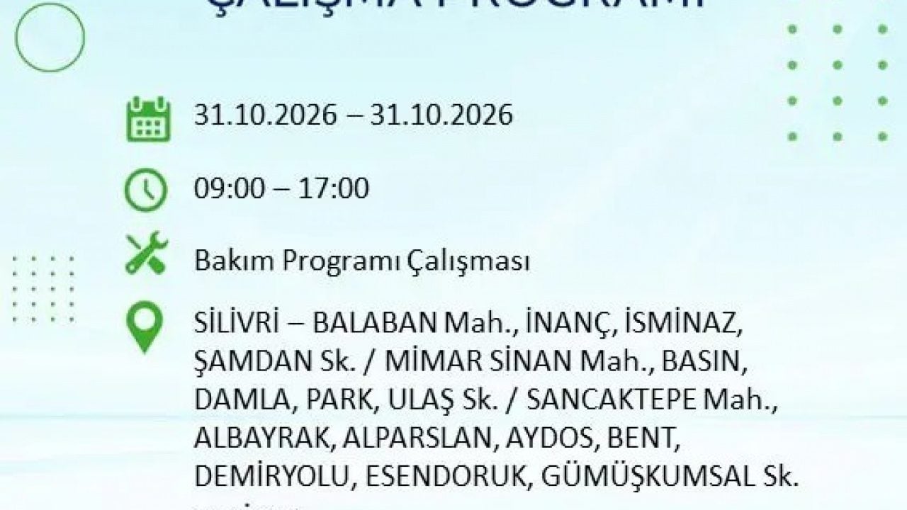 Foto - Bu ilçelerde yaşayanlar dikkat! İstanbul’da 8 saatlik elektrik kesintisi