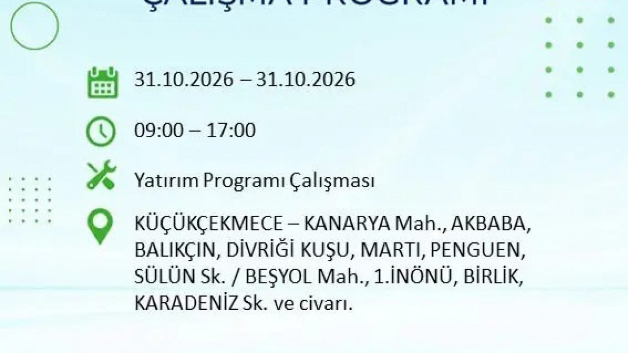 Foto - Bu ilçelerde yaşayanlar dikkat! İstanbul’da 8 saatlik elektrik kesintisi