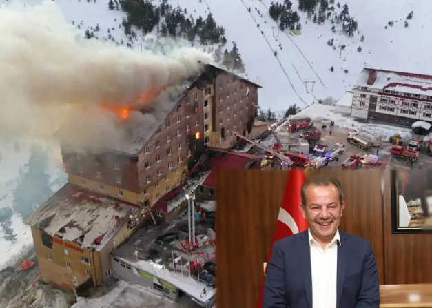 Bu kadarına da pes ya hu! Tanju Özcan ne yaptığının farkında bile değil… Otel faciasında tutuklanan personele şeref belgesi verdi