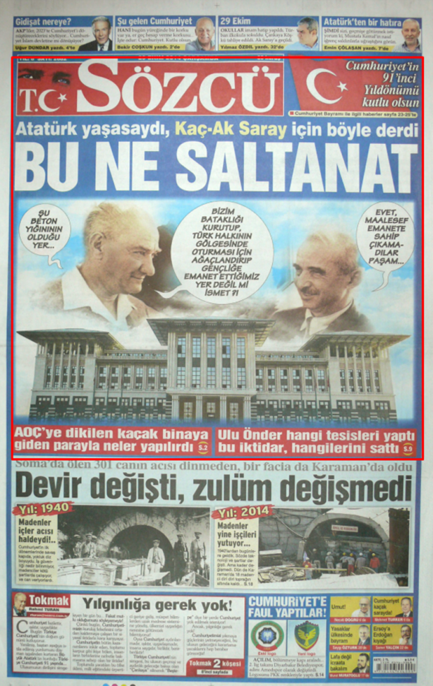 Foto - Bu manşet "Sözcü’nün FETÖ ile ne işi olur?" diyenlere gelsin