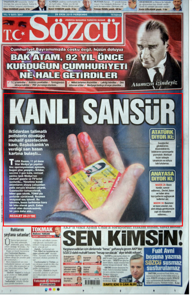 Foto - Bu manşet "Sözcü’nün FETÖ ile ne işi olur?" diyenlere gelsin