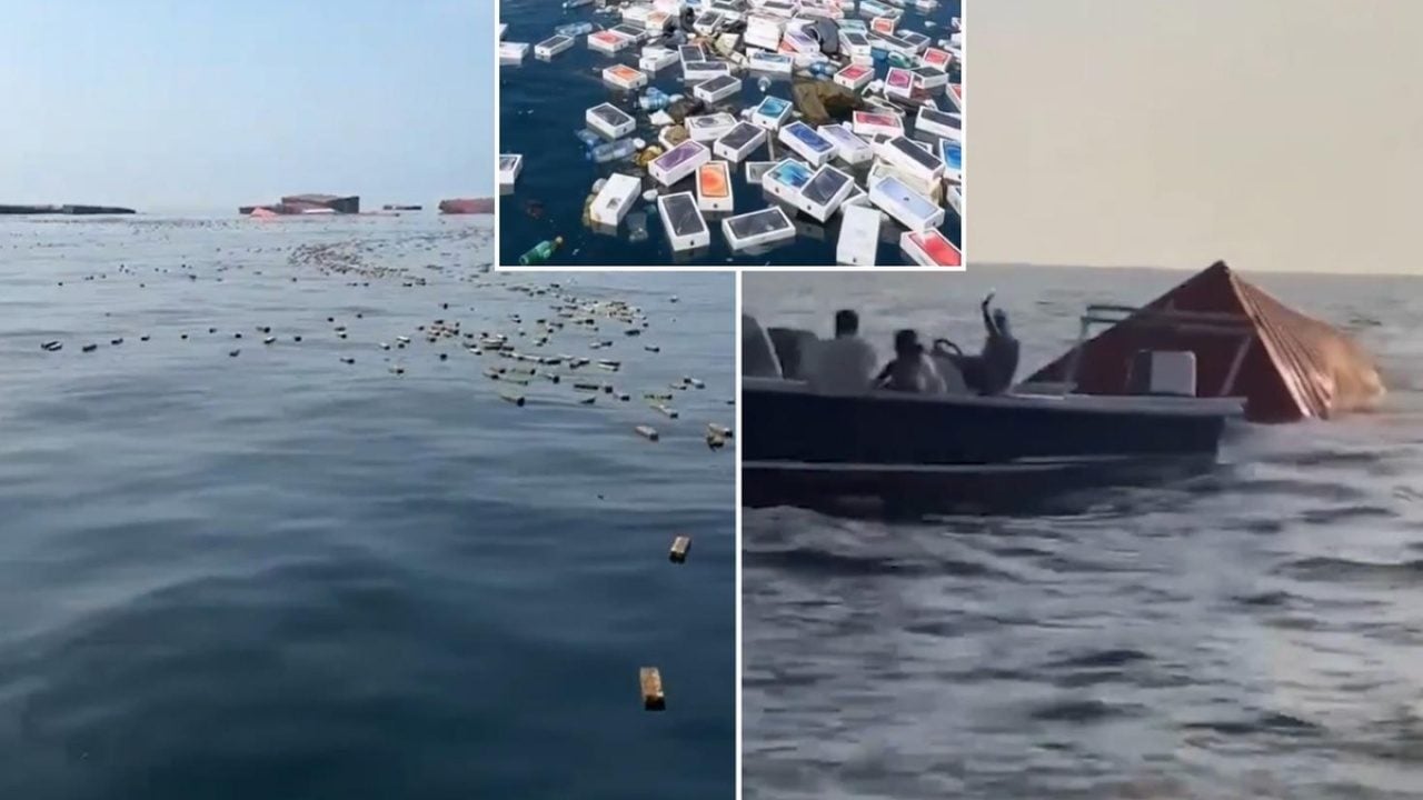 Foto - Bu manzara ağızları açık bıraktı! Denizde balık yerine iPhone avına çıktılar