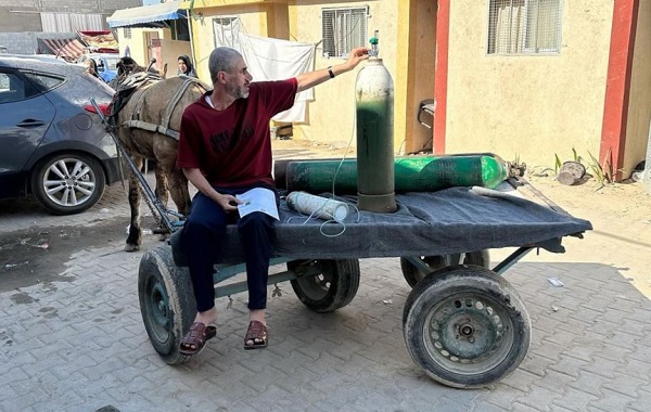 Foto - Bu manzara yürekleri yaktı! Eşek arabasıyla hastaneye oksijen tüpü arandı