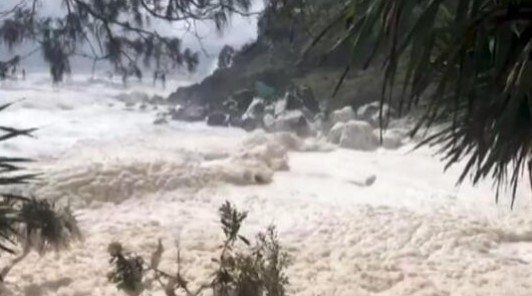 Foto - Bu olay nadiren görülüyor! Halk sahillere akın etti