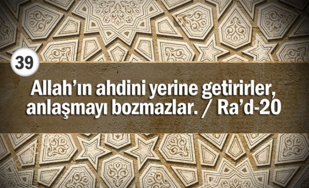 Foto - Bu özelliklerden kaçı sizde var? İşte her müminde olması gereken özellikler