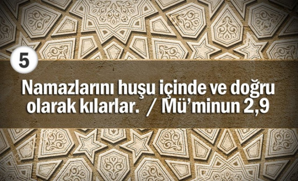 Foto - Bu özelliklerden kaçı sizde var? İşte her müminde olması gereken özellikler