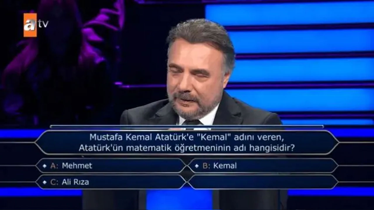 Foto - Bu soruyu CHP’nin Parti Meclisi’ne de sorun bilemezler! Kim Milyoner Olmak İster’de M. Kemal sorusu