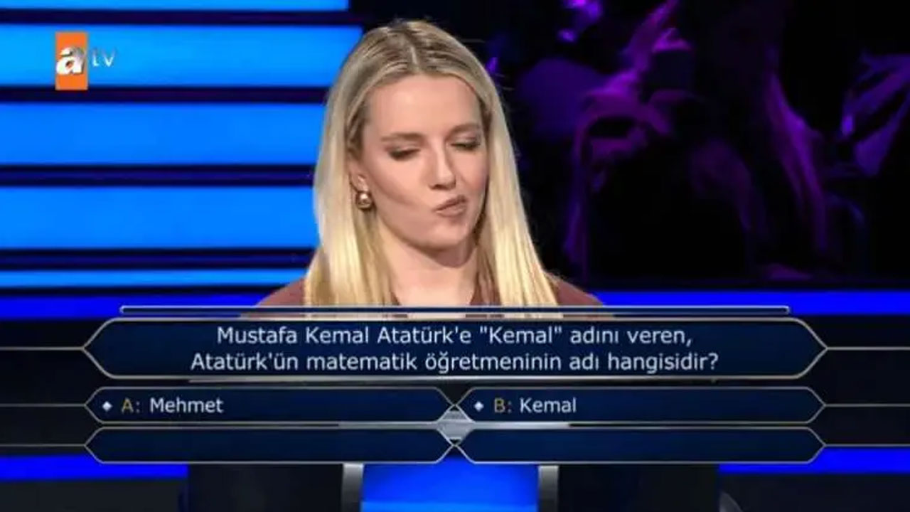 Foto - Bu soruyu CHP’nin Parti Meclisi’ne de sorun bilemezler! Kim Milyoner Olmak İster’de M. Kemal sorusu