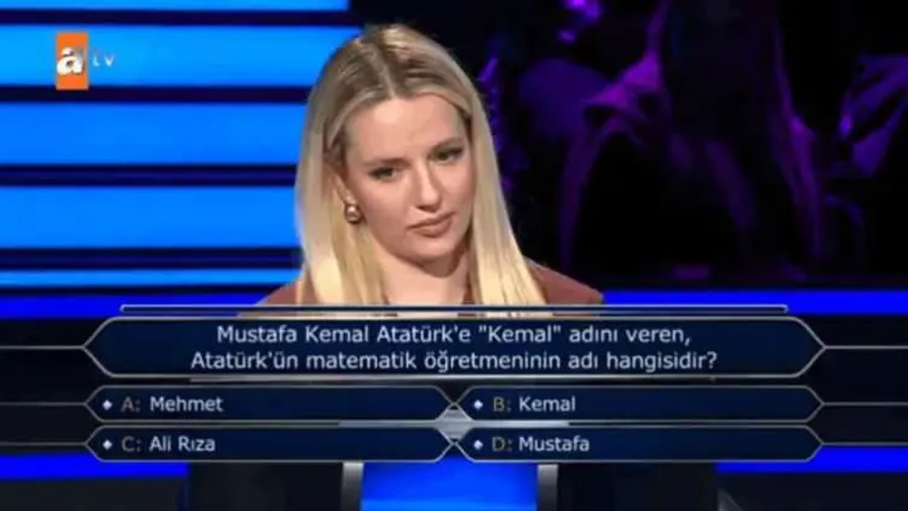 Foto - Bu soruyu CHP’nin Parti Meclisi’ne de sorun bilemezler! Kim Milyoner Olmak İster’de M. Kemal sorusu