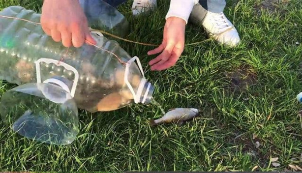 Foto - Bu tuzakla onlarca balık avlayabilirsiniz!