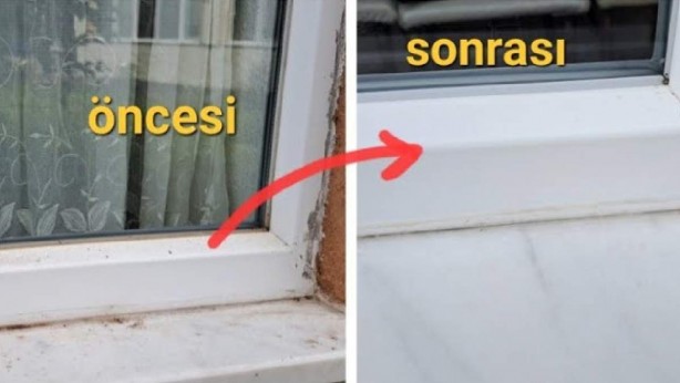 Foto - Bu yöntemle, PVC pencereleriniz kar gibi beyazlayacak! Bu iki malzemeyi karıştırın, tüm sararmalar ve kirler uçup gitsin! Alın size kıyak gibi kıyak