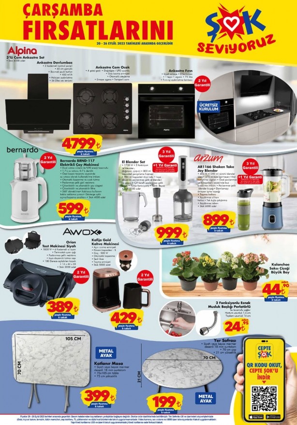 Foto - Bugün ev hanımları bayram edecek! Şok’tan şok 26 Eylül indirimleri…