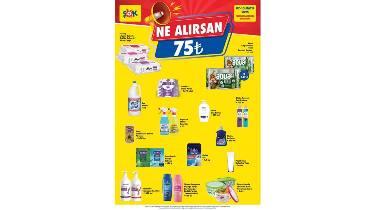 Foto - Bugün ŞOK’ta şok olacaksınız! Ne alırsan 75 TL kampanyası başladı