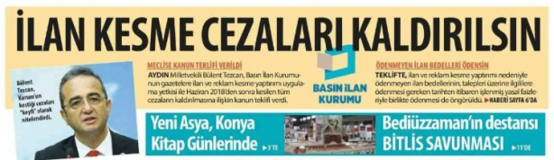 Foto - CHP’li Tezcan’dan işine geldiği gibi muamele! Akit’e ceza, yandaşa basın özgürlüğü