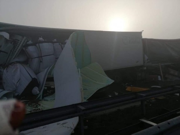 Foto - Bulgaristan'da 22 tır birbirine girdi