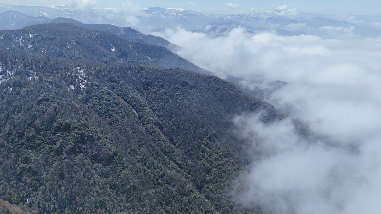 Foto - Bulut şehre çöktü, izleyenler bulutların üstüne çıktı