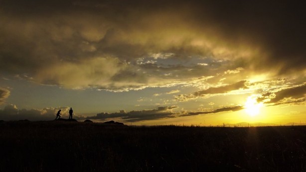 Foto - Bulutlar kızıla boyandı!