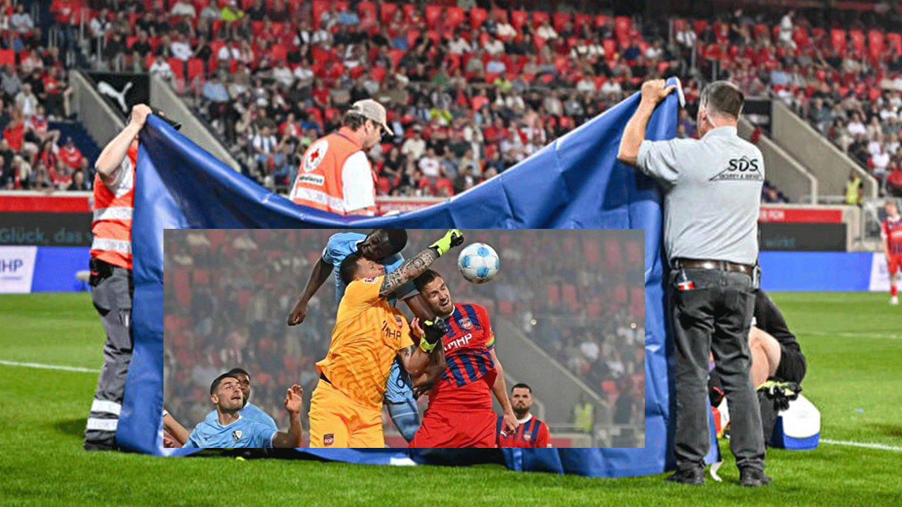 Bundesliga’da korku dolu anlar: Heidenheim kalecisi Kevin Müller hemen hastaneye kaldırıldı