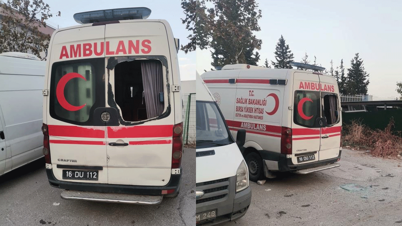 Bunları sokmayın hastanelere! Ambulansa alçak saldırı