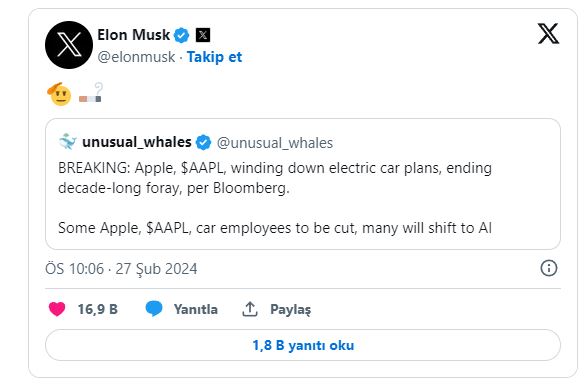 Foto - Bunu kimse beklemiyordu! Apple Car'da hayal kırıklığı