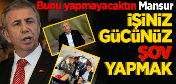 Bunu yapmayacaktın Mansur! İşiniz gücünüz şov