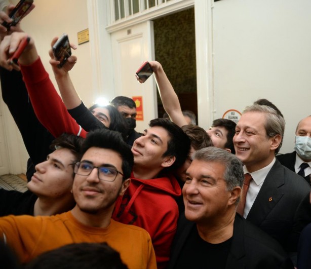 Foto - Burak Elmas ile Joan Laporta bir araya geldi