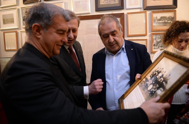 Burak Elmas ile Joan Laporta bir araya geldi